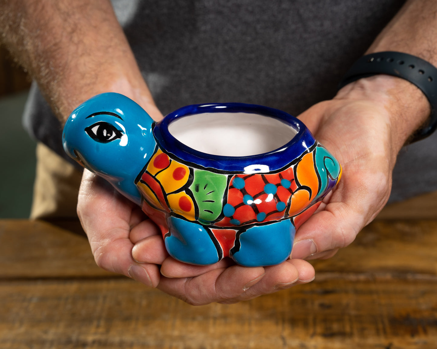 Turtle Mini Planter - Turquoise