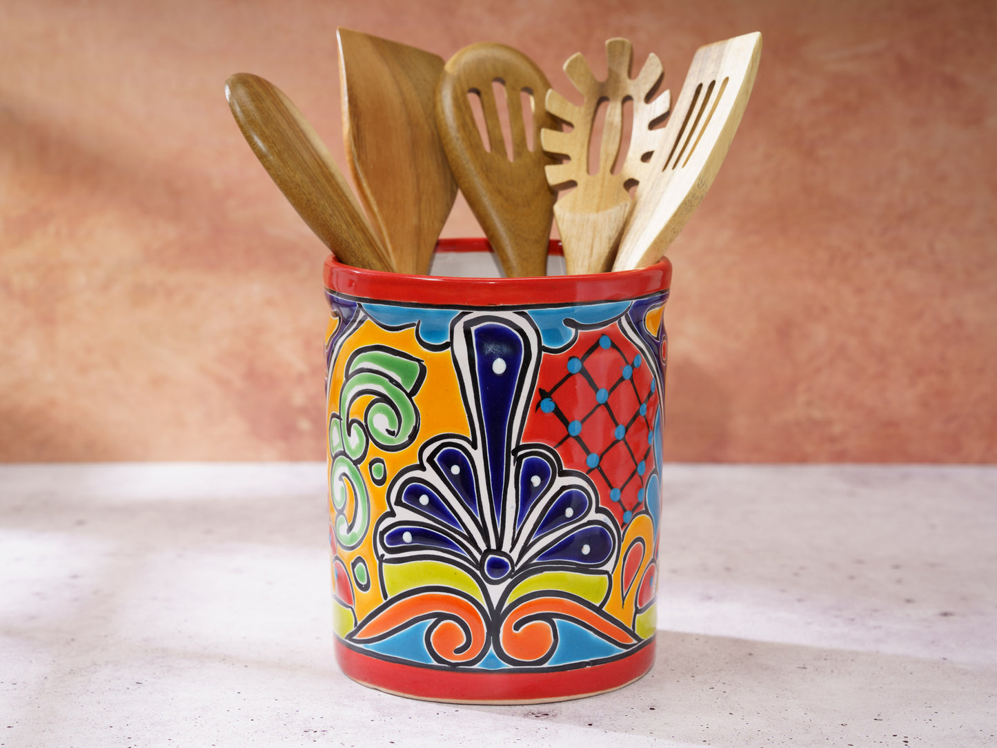 Utensil Holder - Large - Red