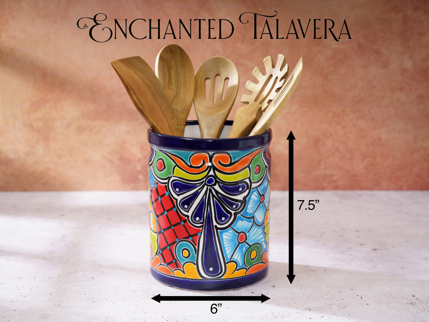 Utensil Holder - Large - Cobalt