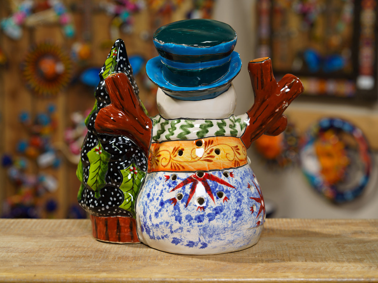 RARE Premium Quality Large Frosty & Christmas Tree Statue