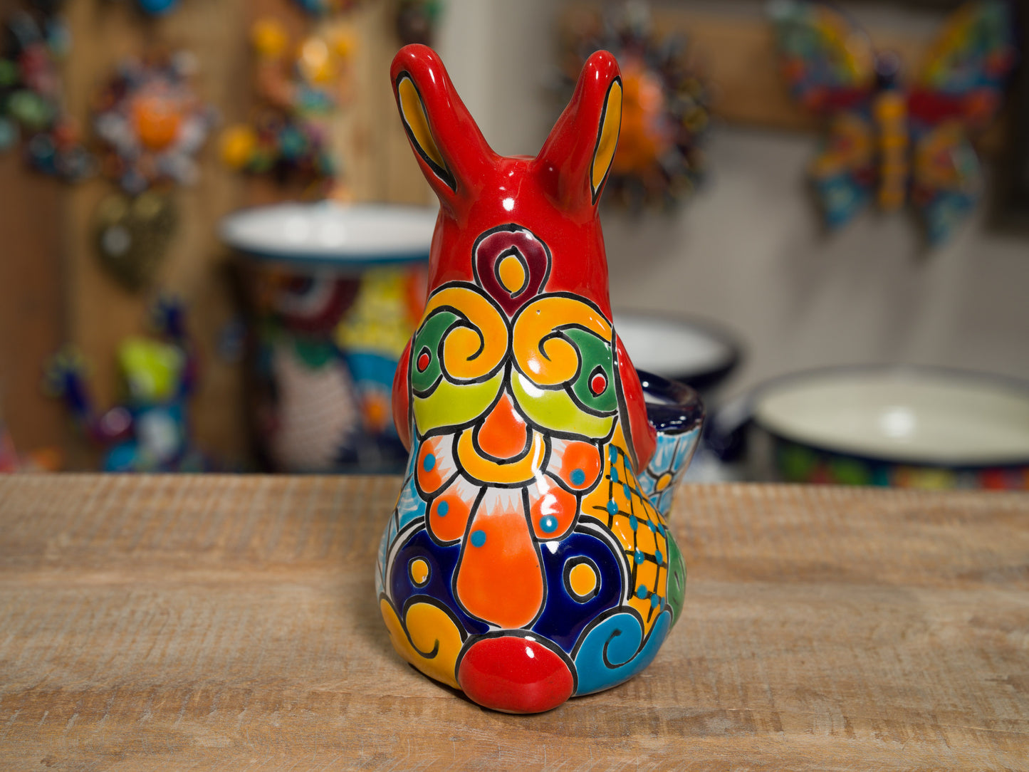 Bunny Flower Pot - Red