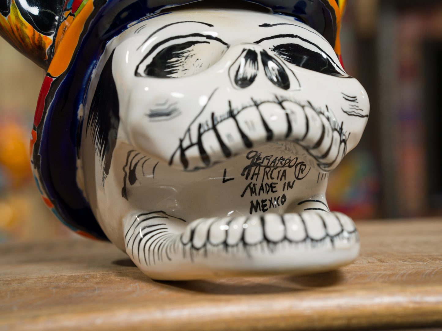 Premium Quality Dia De Los Muertos Viking Skull