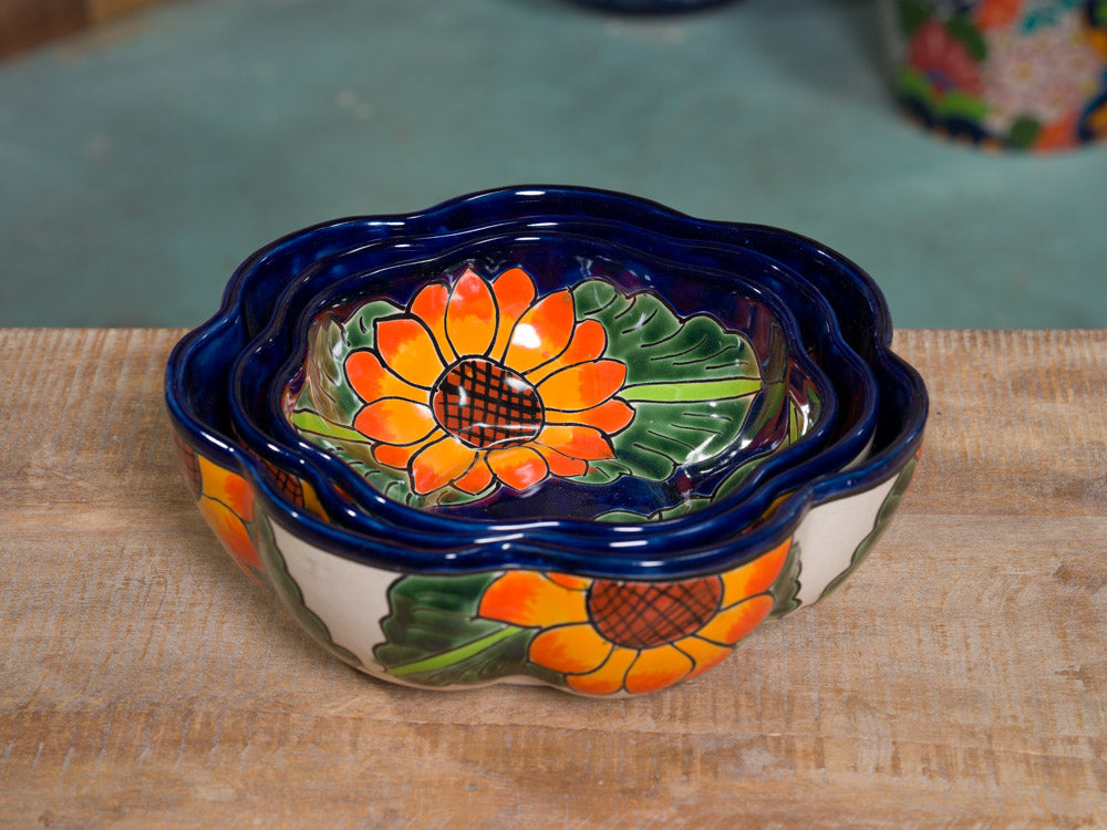 Sunflower Serving Bowl Set - 3 Piece