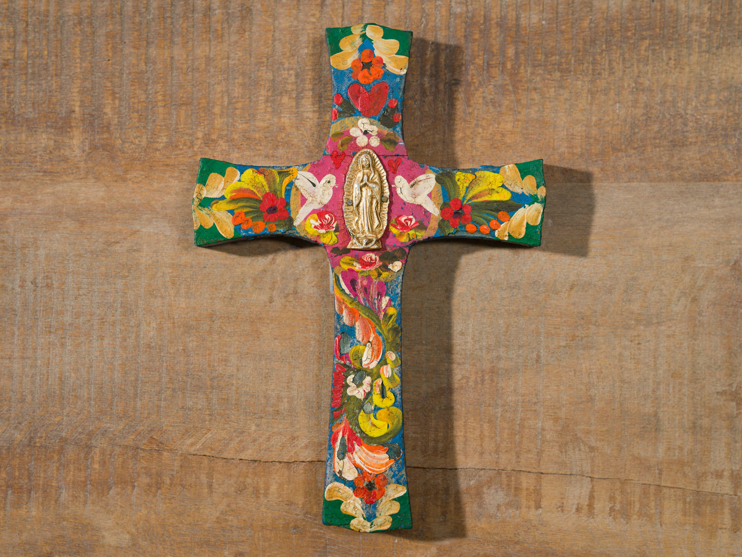 Wood "Milagro" Cross