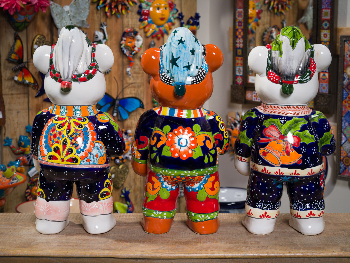 RARE Premium Quality Holiday Bear Statues - Large