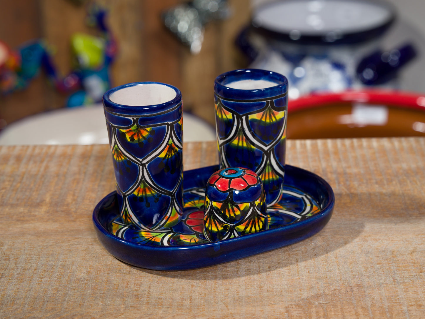 Tequila Shot Glasses & Salt Shaker Set