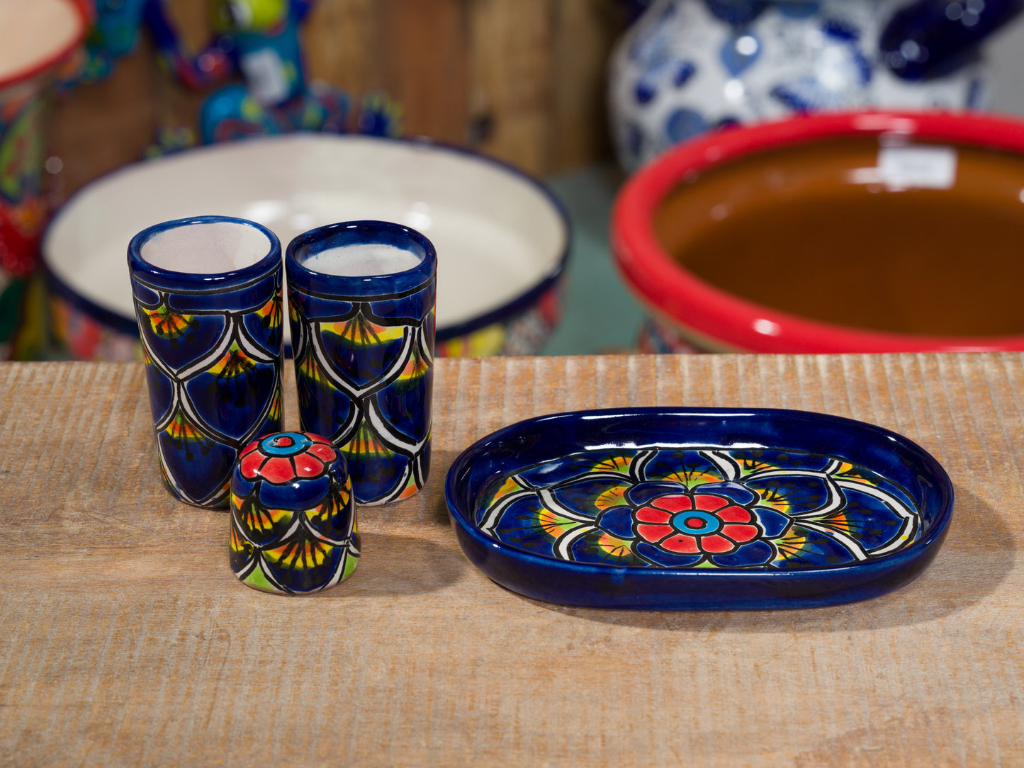 Tequila Shot Glasses & Salt Shaker Set