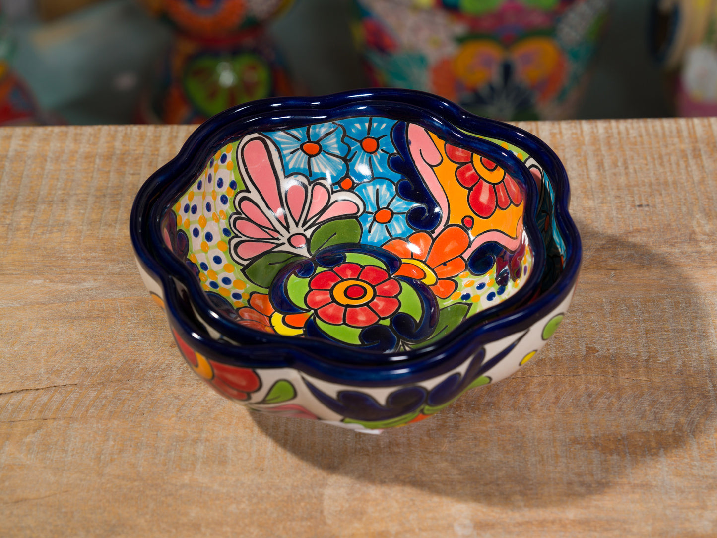 Multi Color Nesting Serving Bowl Set - 2 Piece