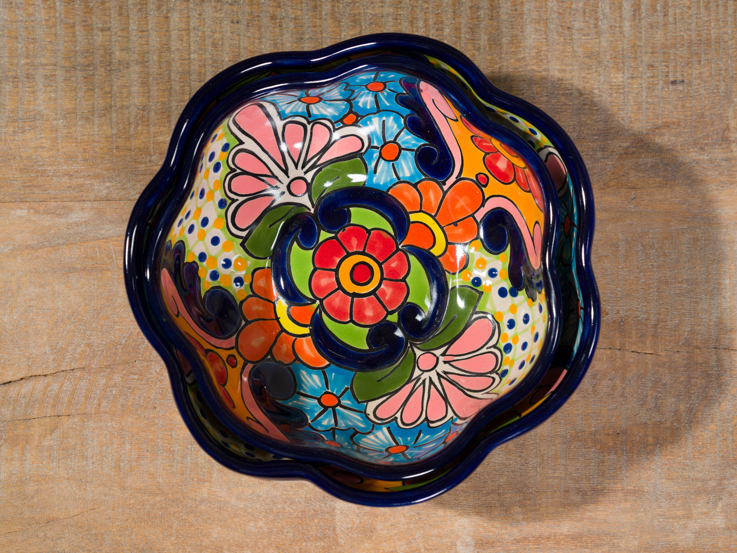 Multi Color Nesting Serving Bowl Set - 2 Piece