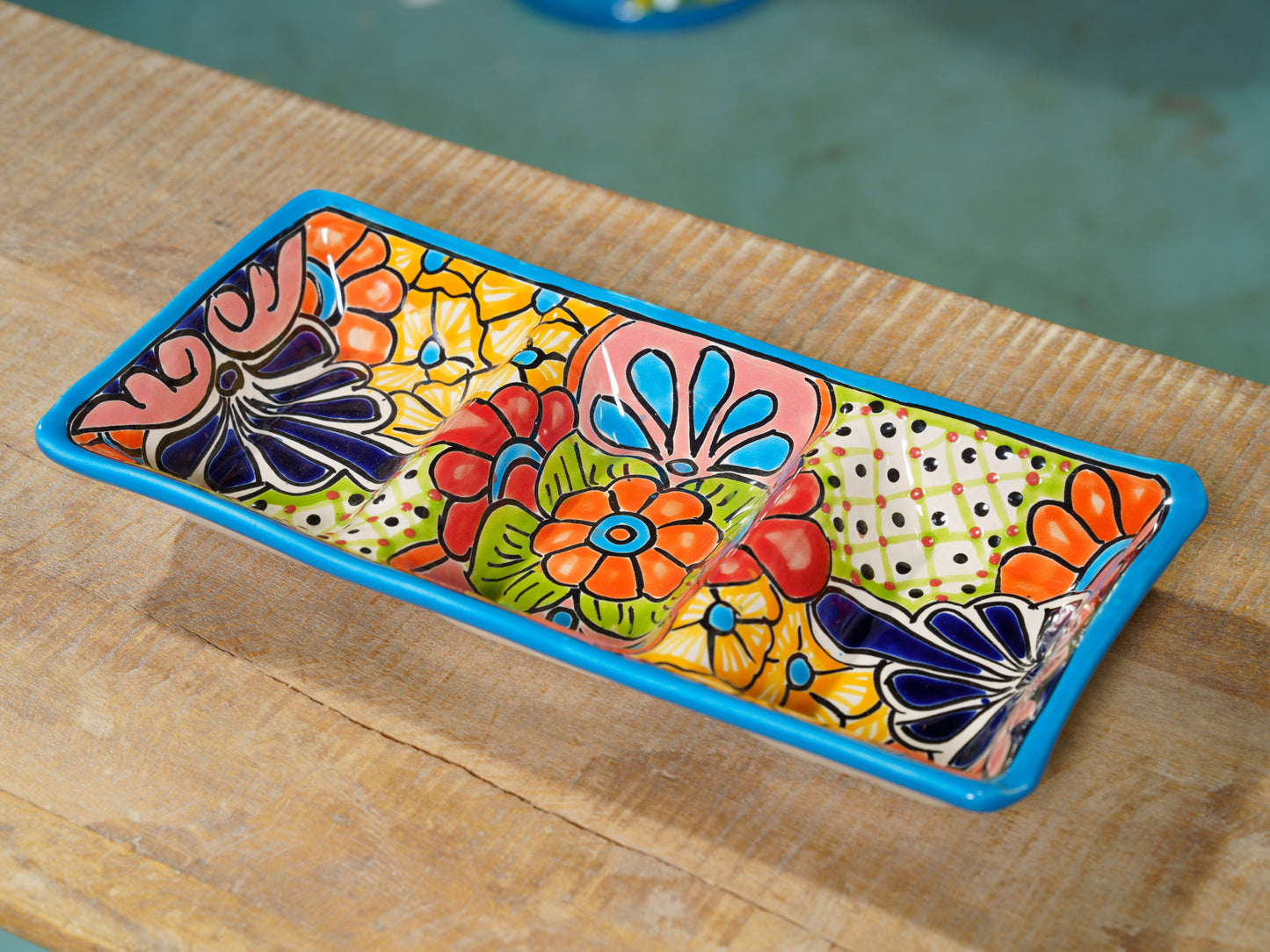 Three Sectioned Appetizer Platter