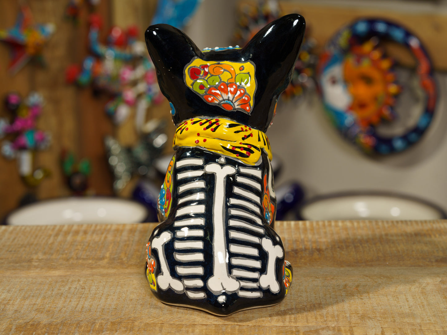 Premium French Bulldog - Bones - Yellow Scarf