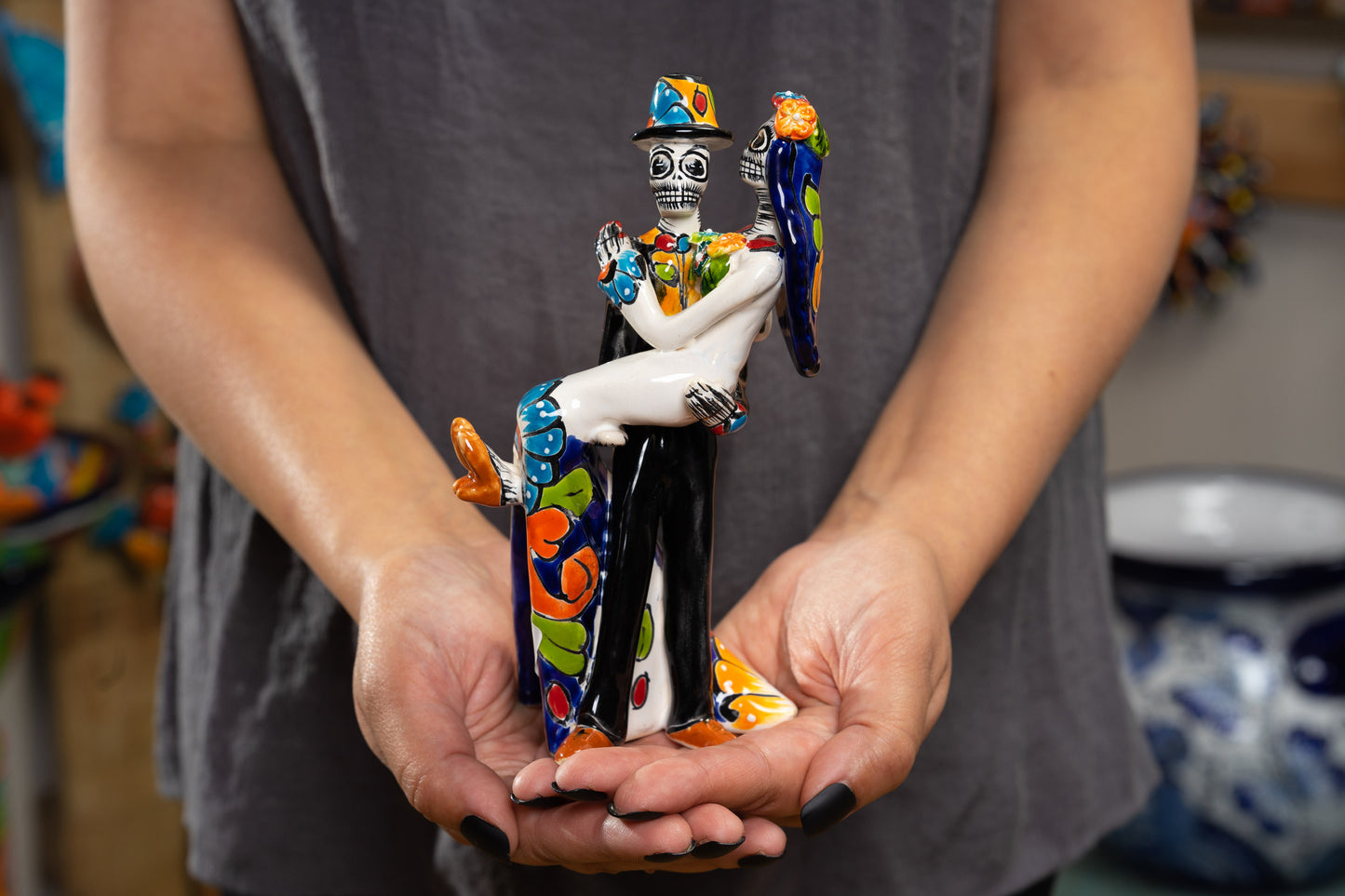 Catrina Bride & Groom Figurine - Small