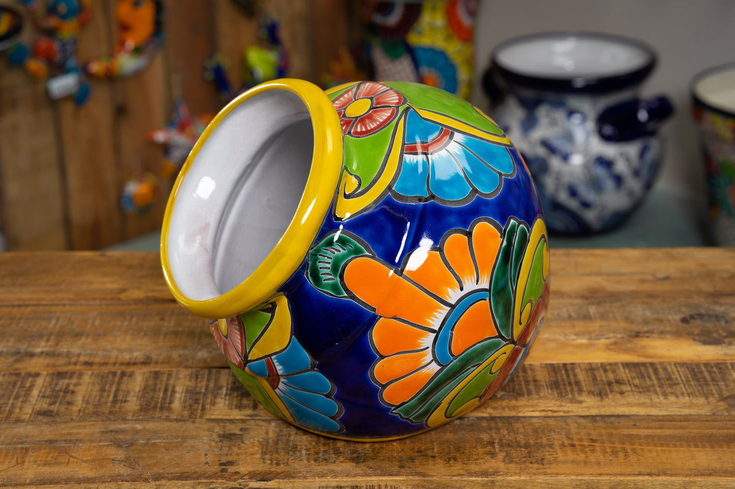 "Cubano" Leaning Planter - Yellow