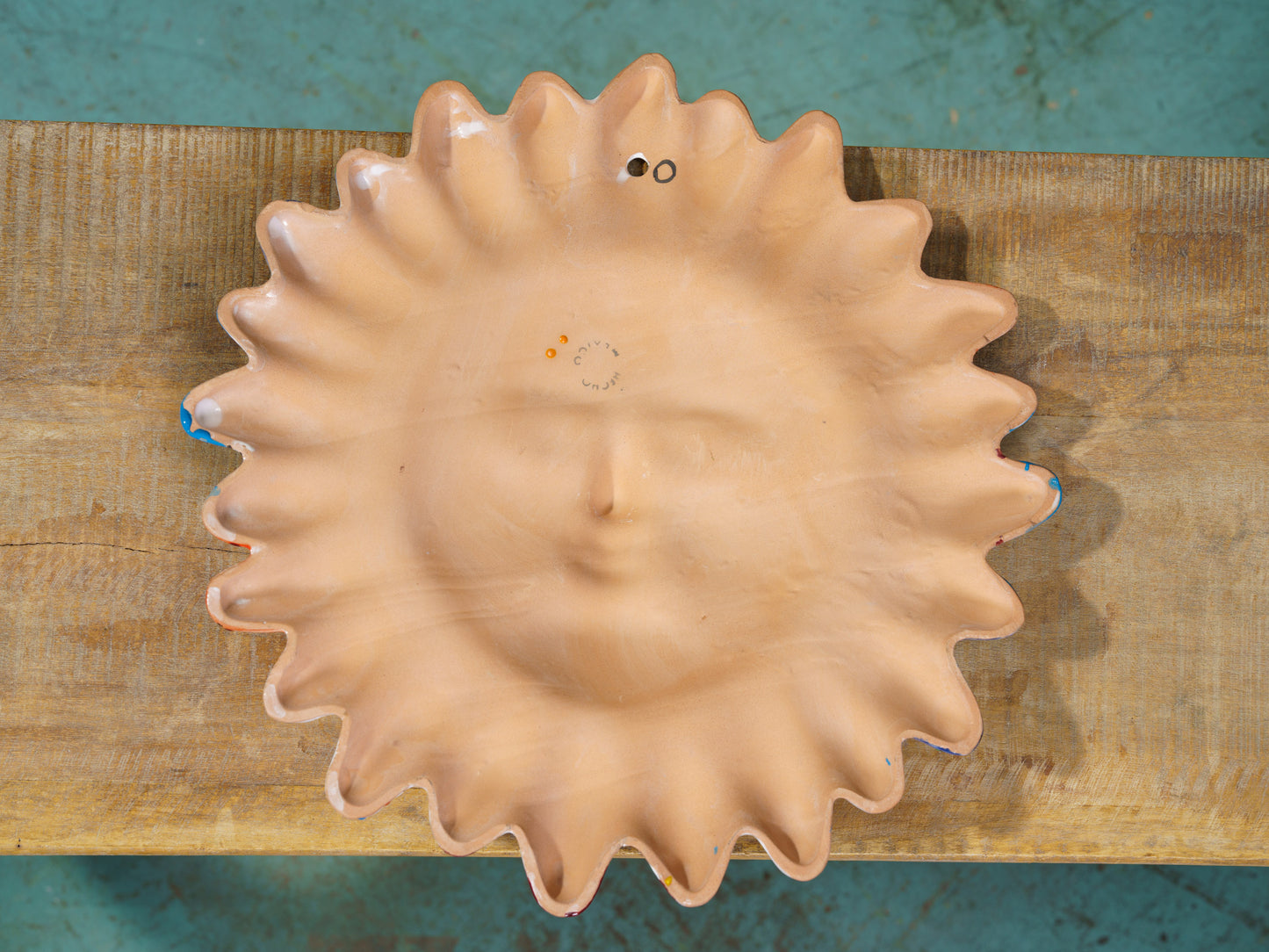 Scalloped Sun Face Wall Art