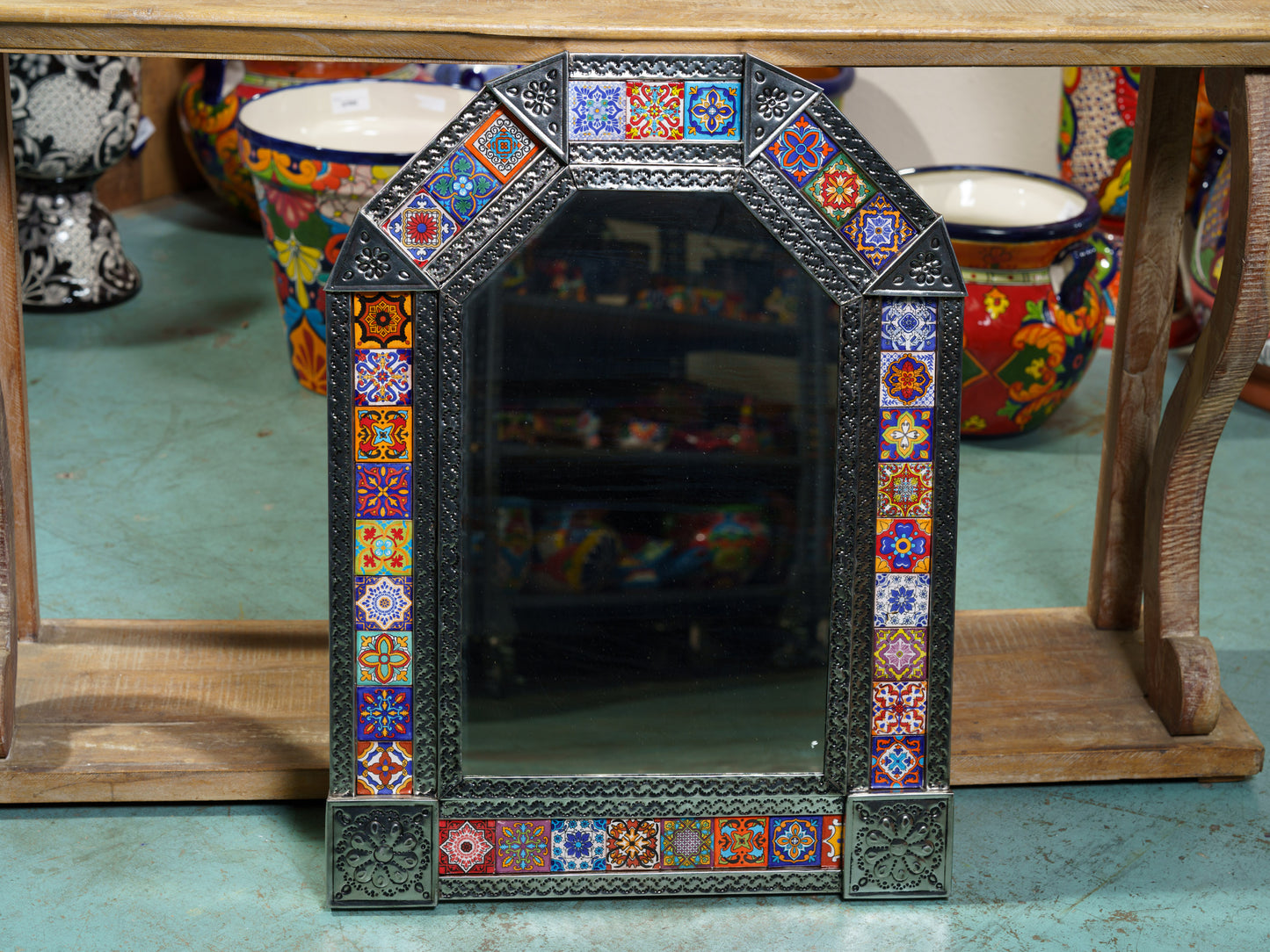 "Casita" Arch Mirror Bronze Or Silver
