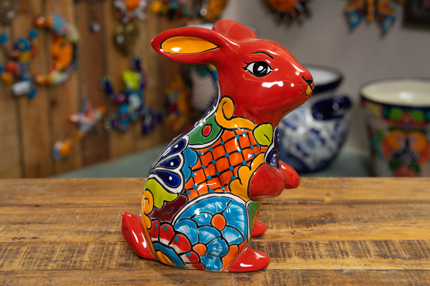 Bunny Statue Large - Red
