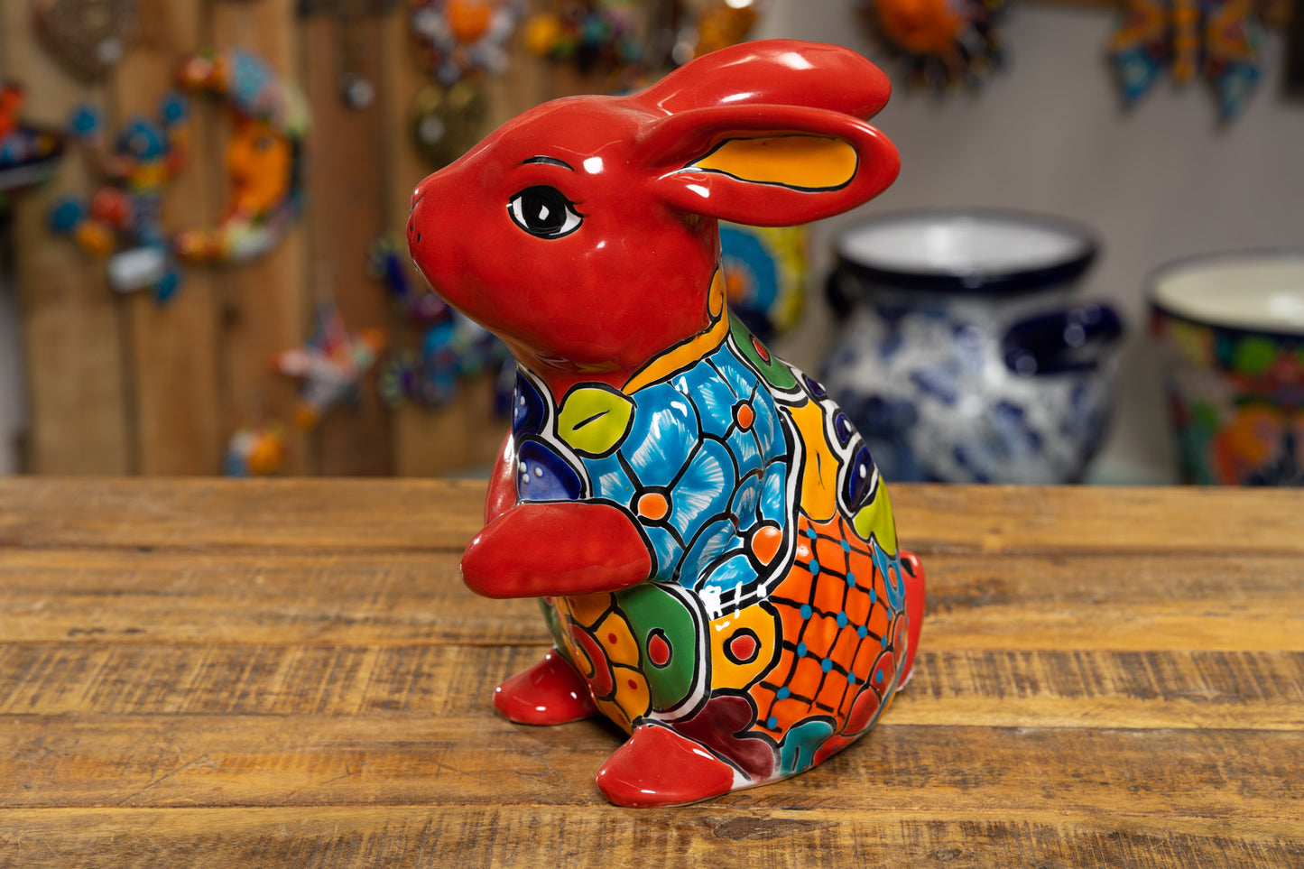 Bunny Statue Large - Red