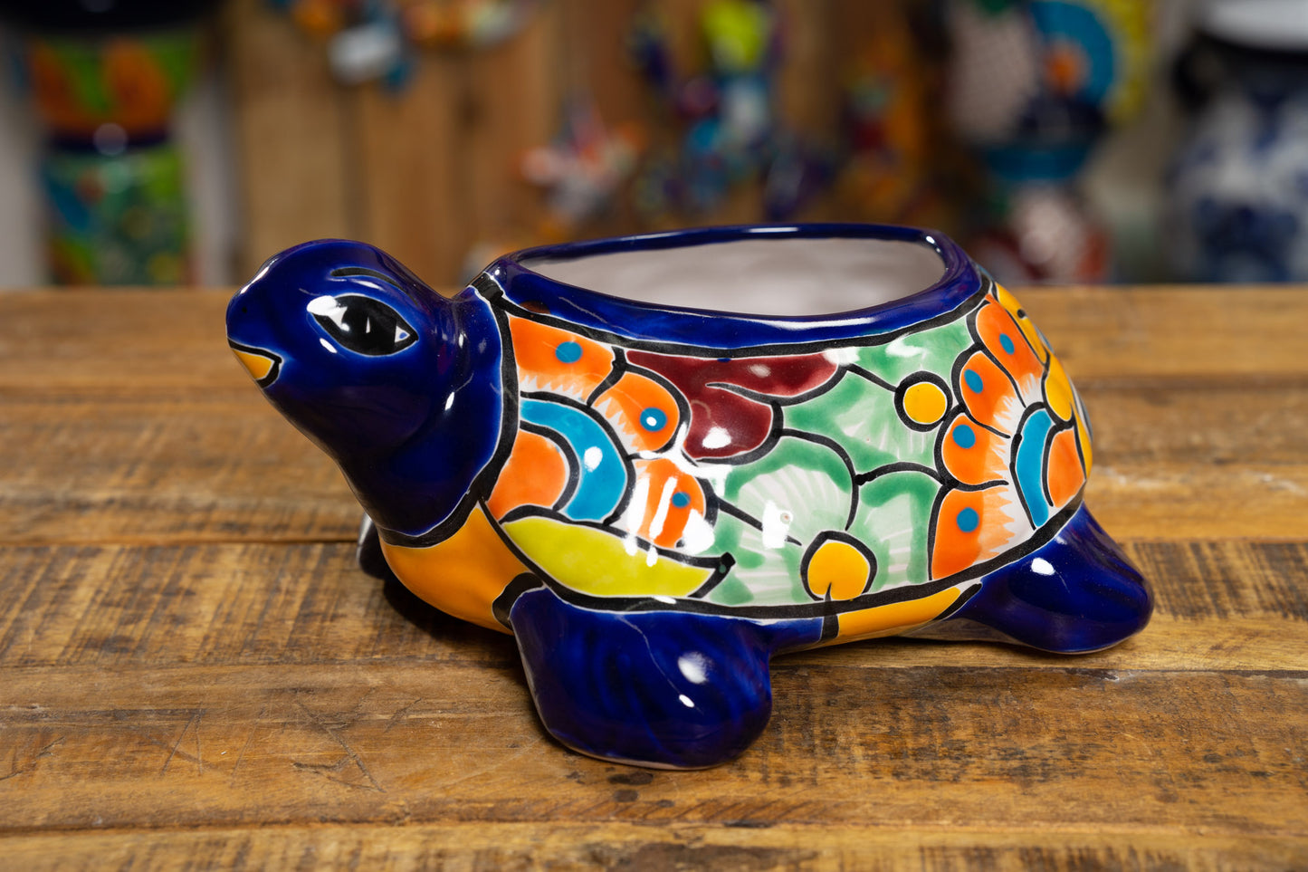 Sea Turtle Planter - Cobalt