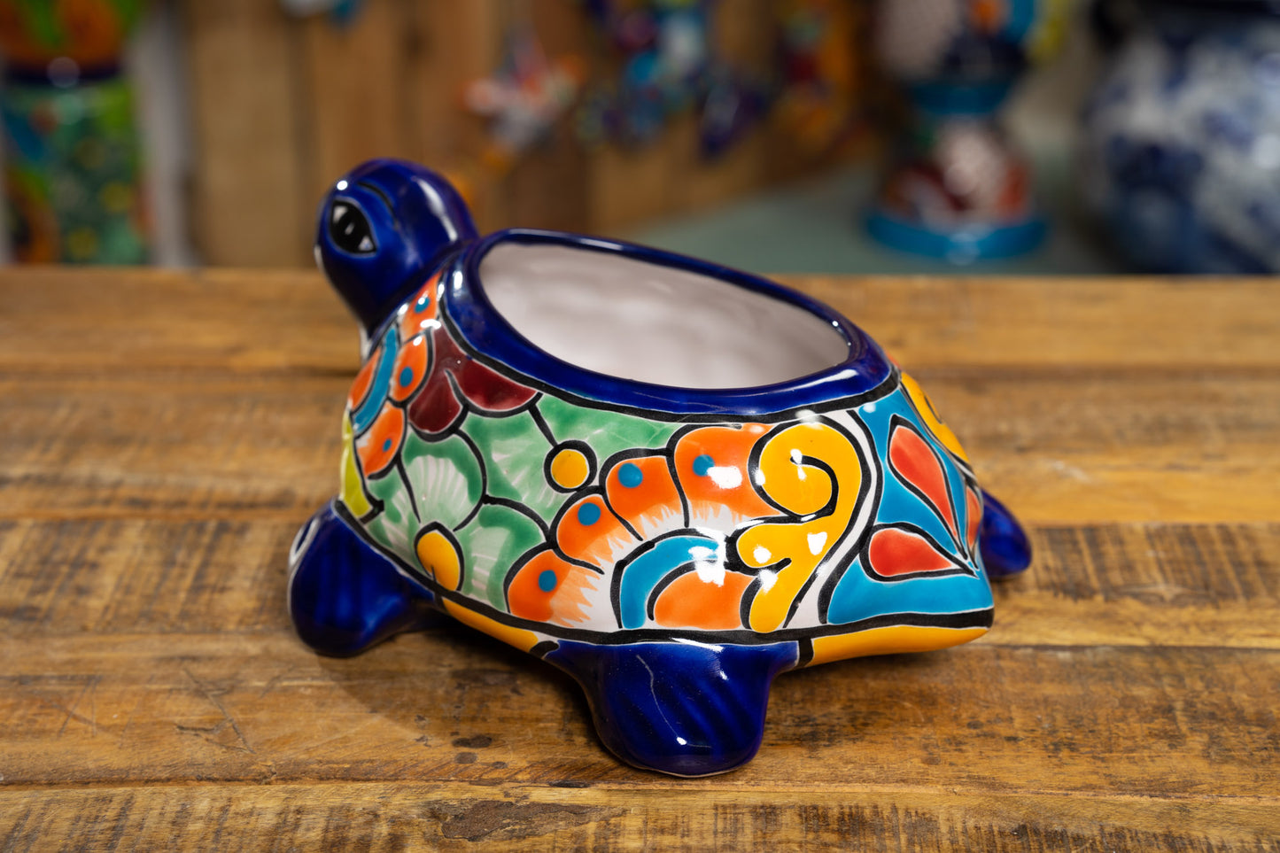 Sea Turtle Planter - Cobalt
