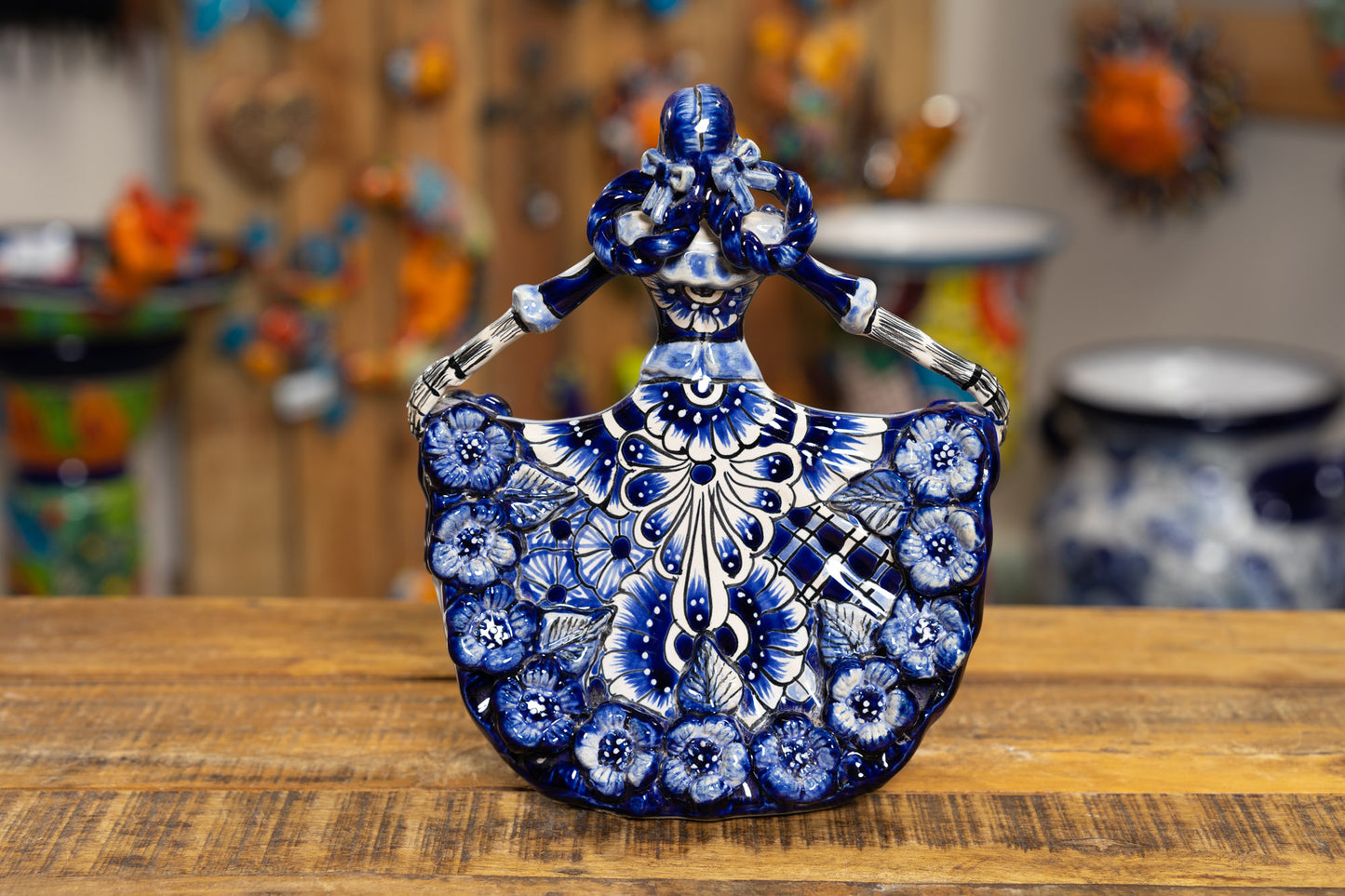Catrina "Ballerina" Figurine - Cobalt White