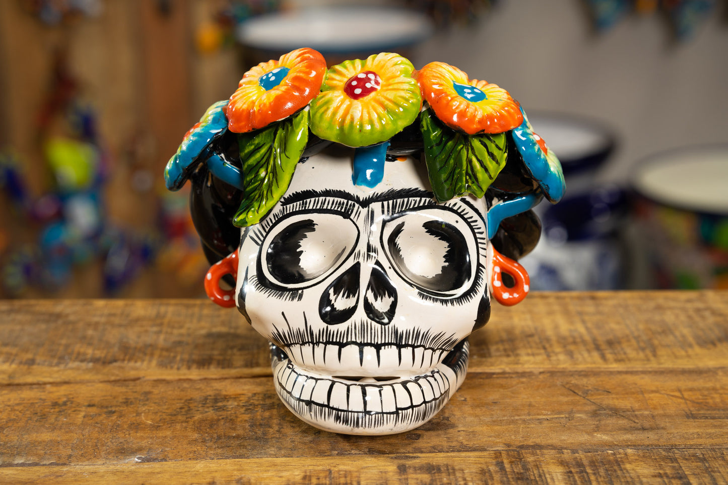 Dia De Los Muertos Frida Skull