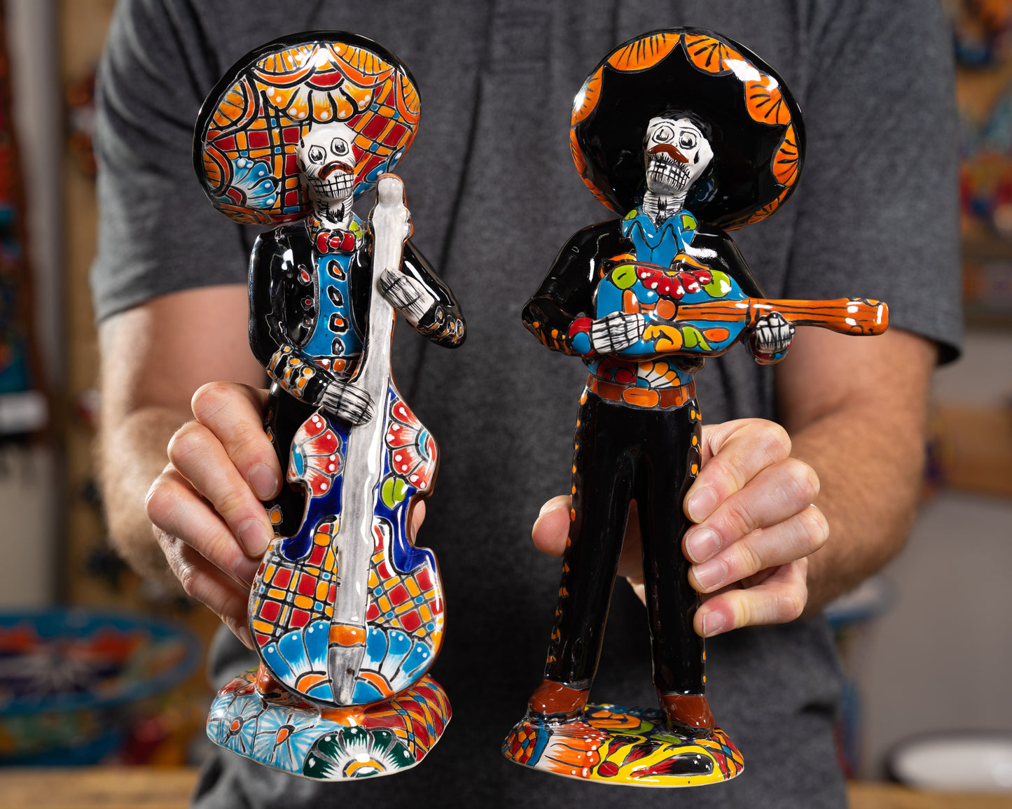 Premium Quality Catrina Dia De Los Muertos Musicians