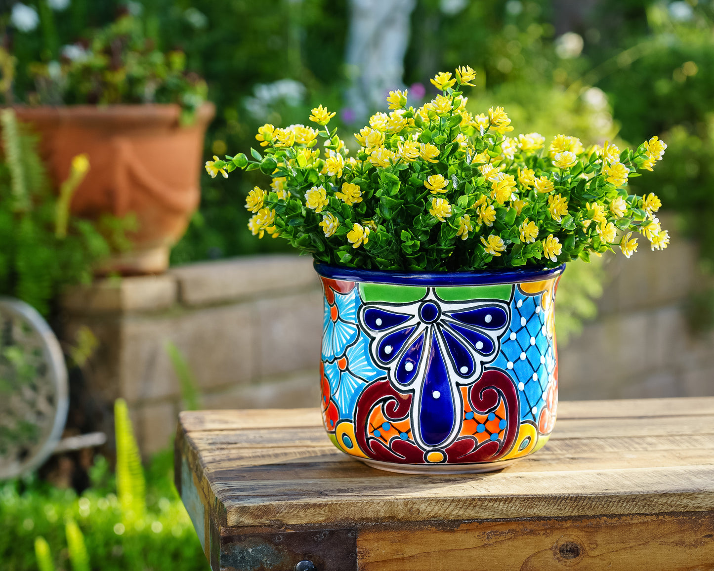 Circular Planter - Large (1PC) - Cobalt