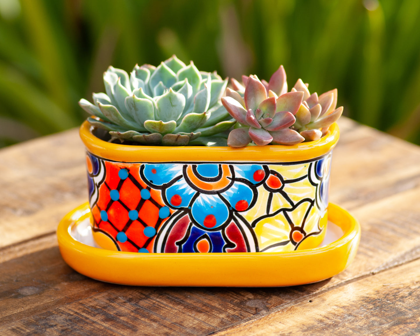 Oval Mini Planter (2PC) - Marigold