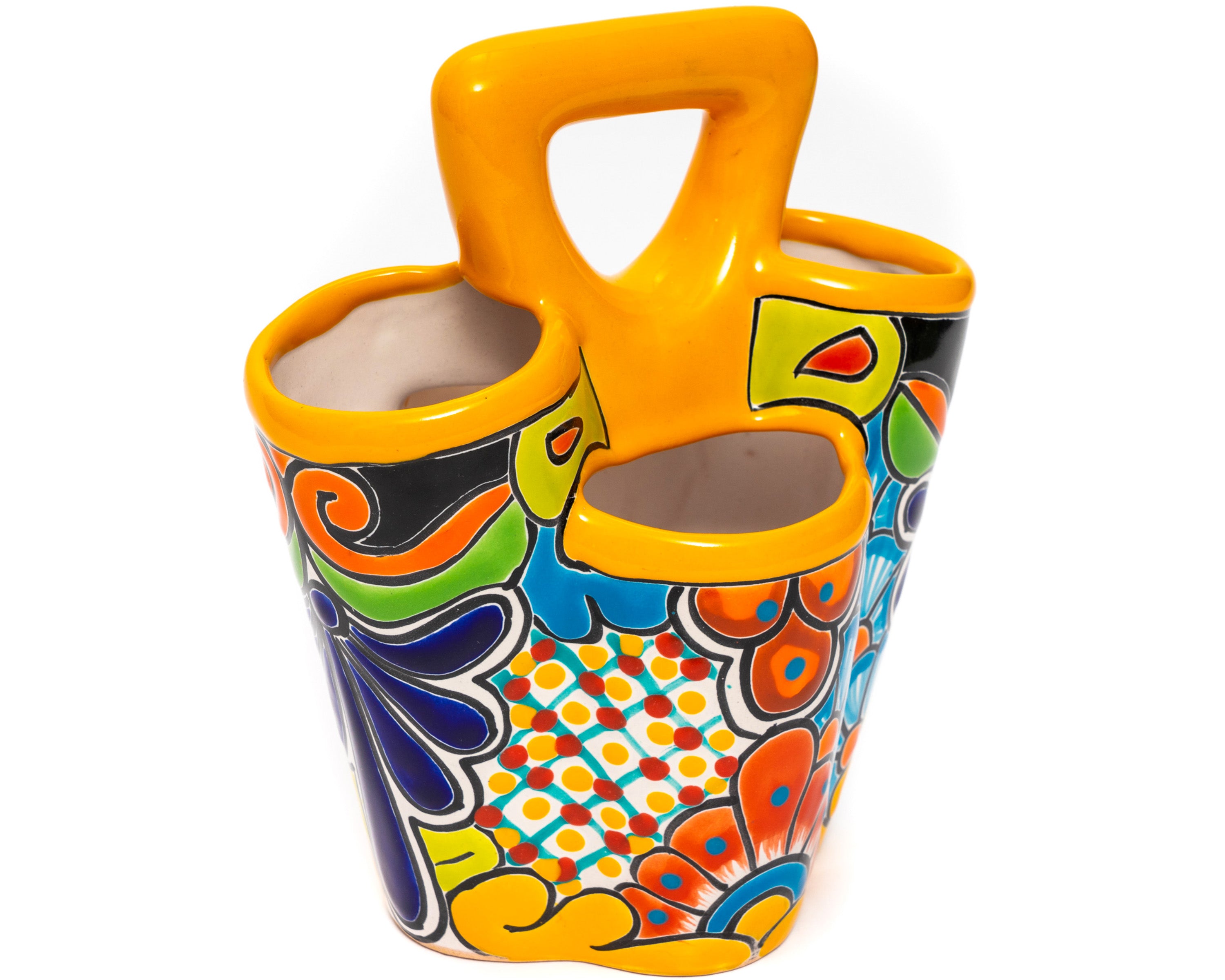 Utensil Holder - Large - Marigold – Enchanted Talavera