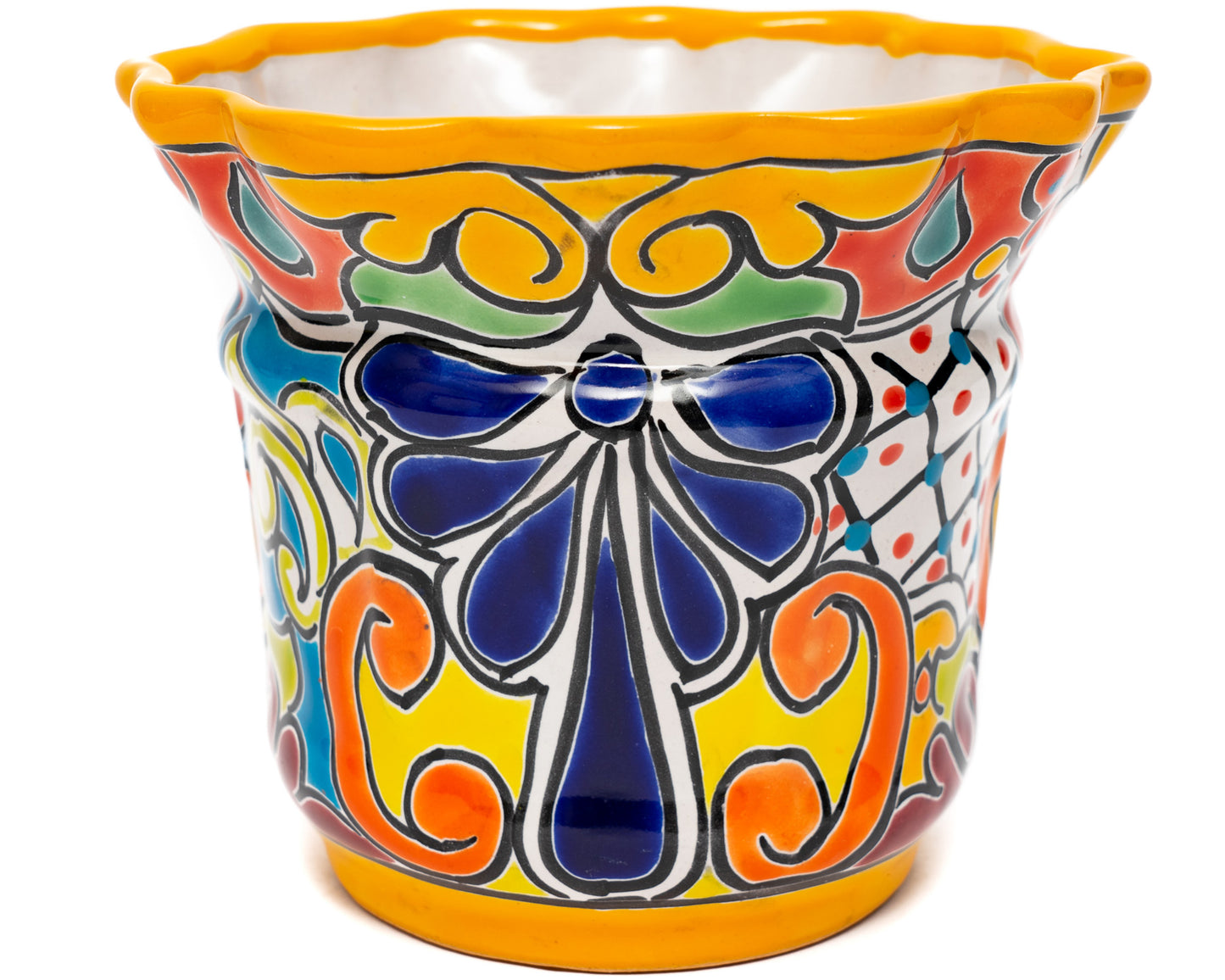 Scalloped Planter - Small - Marigold