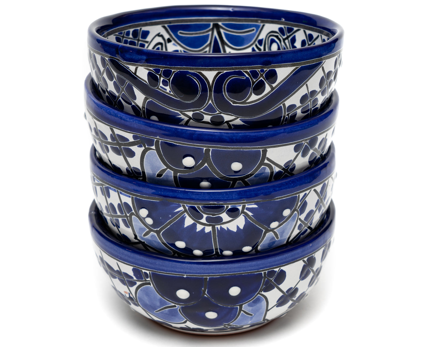 Cereal Bowl (4PC) - Cobalt White