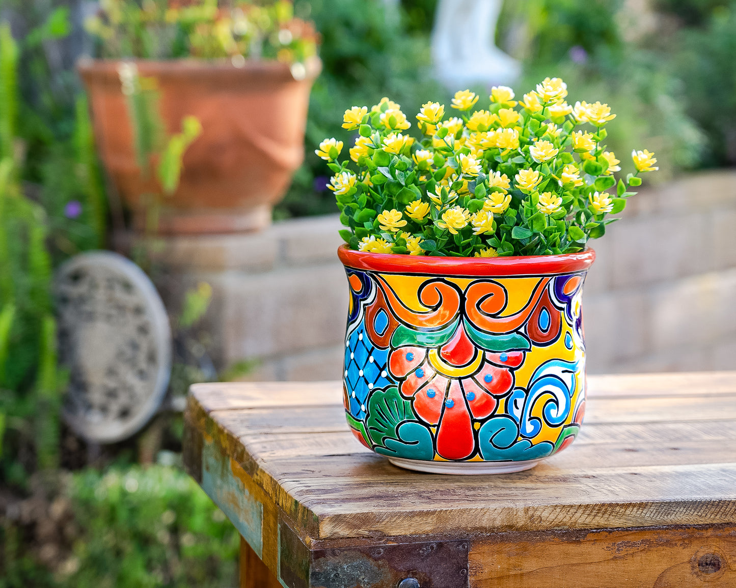 Circular Planter - Medium (1PC) - Red
