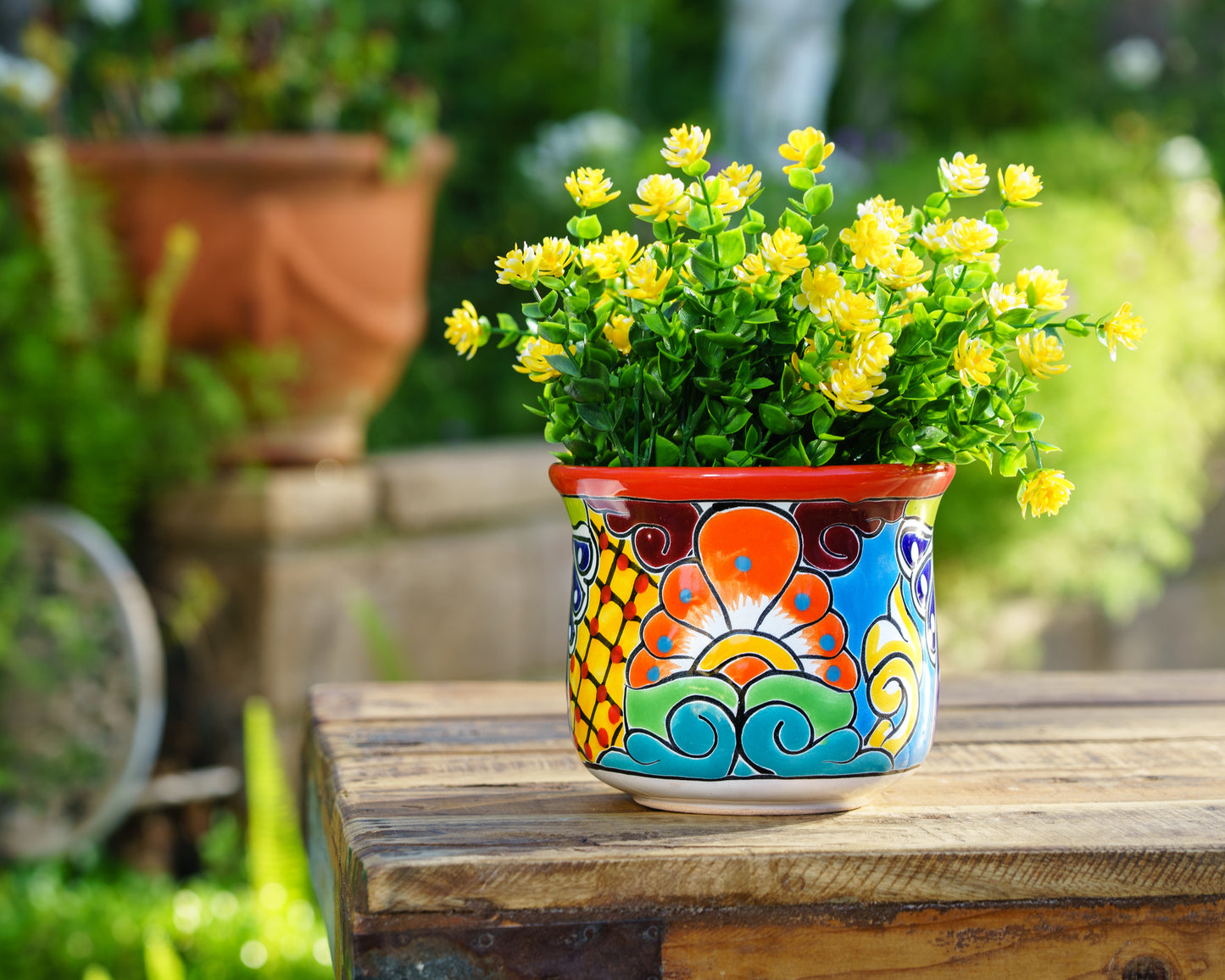 Circular Planter - Small (1PC) - Red