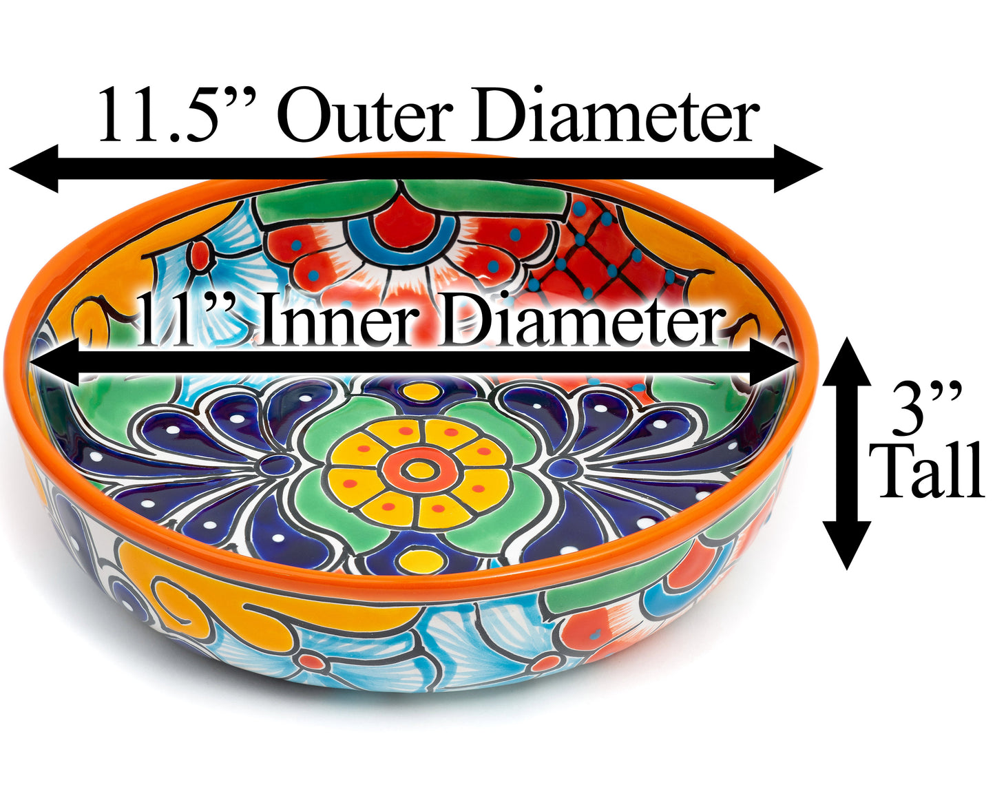 Serving Bowl 11" - Orange