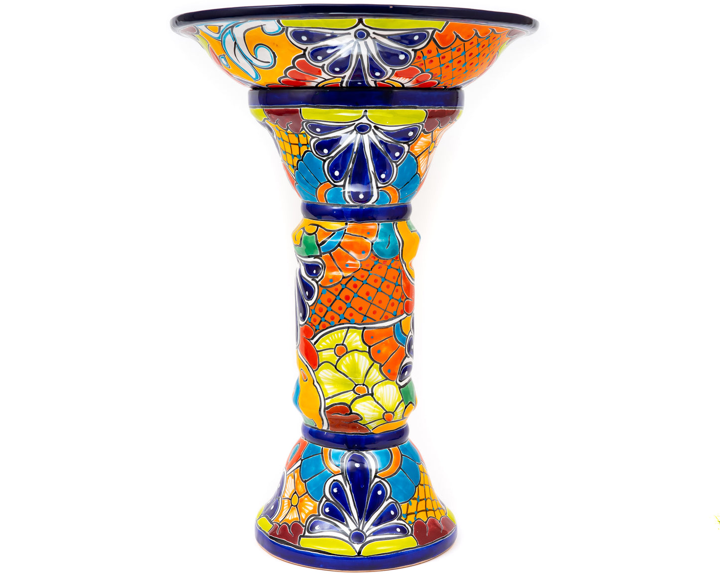 Large Bird Bath - Cobalt