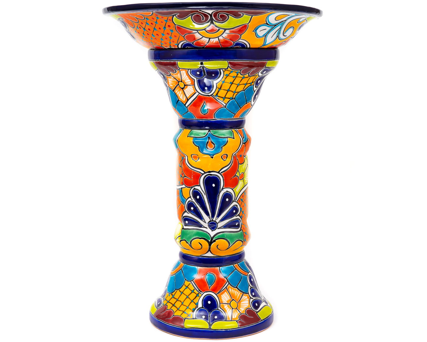 Large Bird Bath - Cobalt