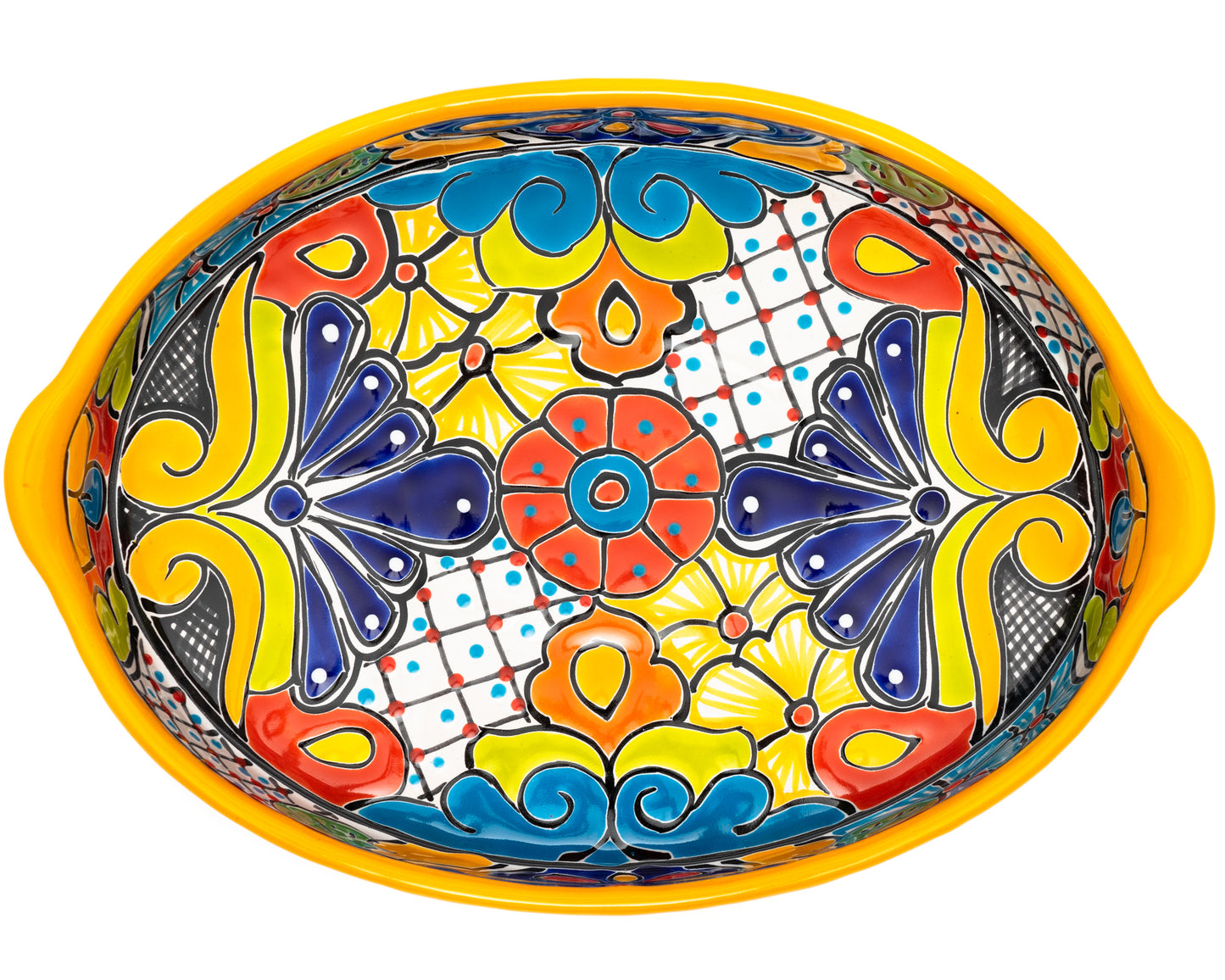 Oval Tray With Handles - Large - Marigold