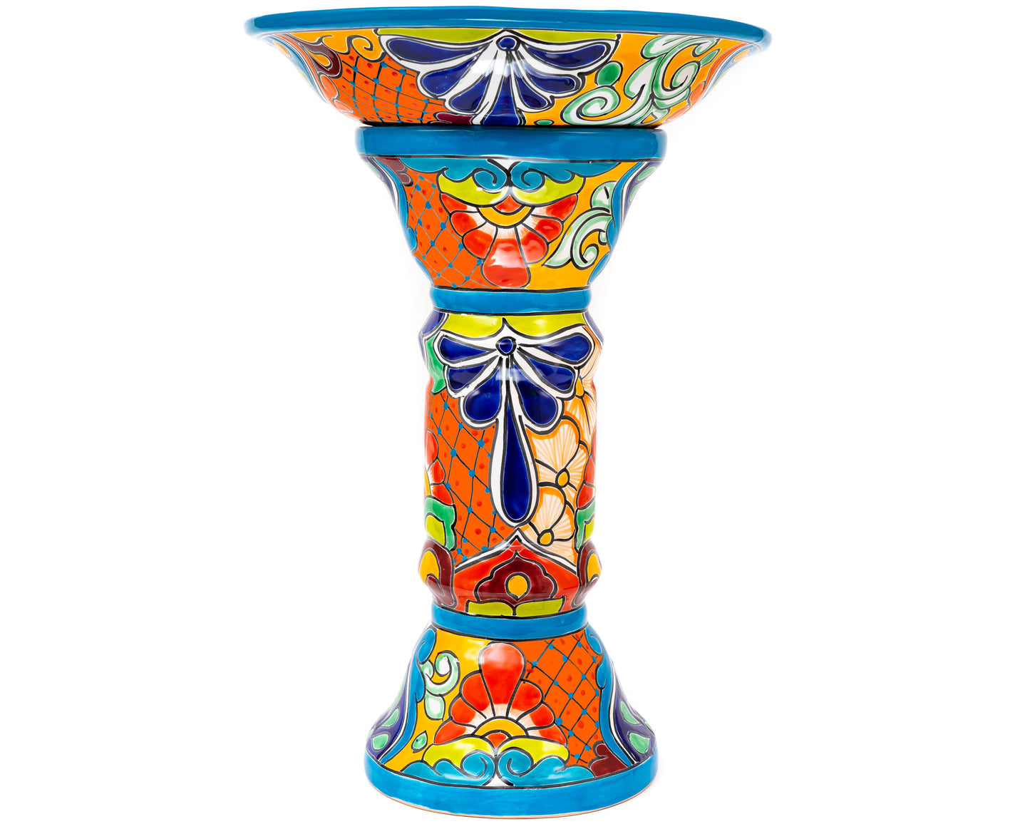 Large Bird Bath - Turquoise