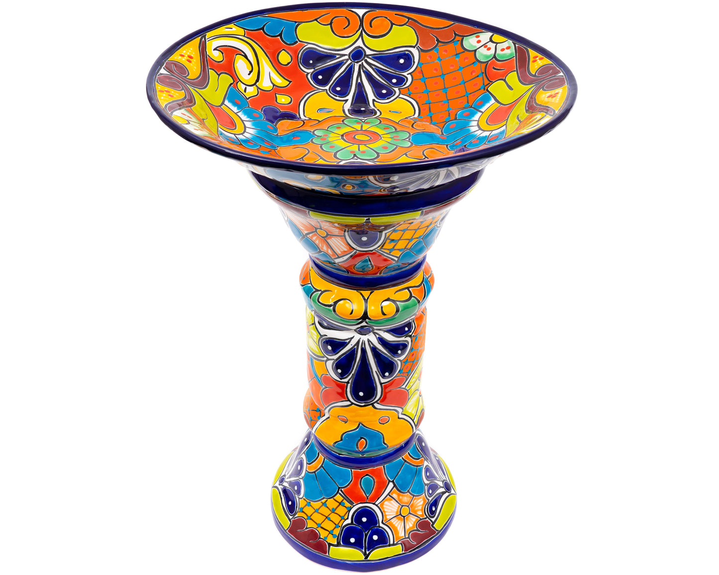 Large Bird Bath - Cobalt