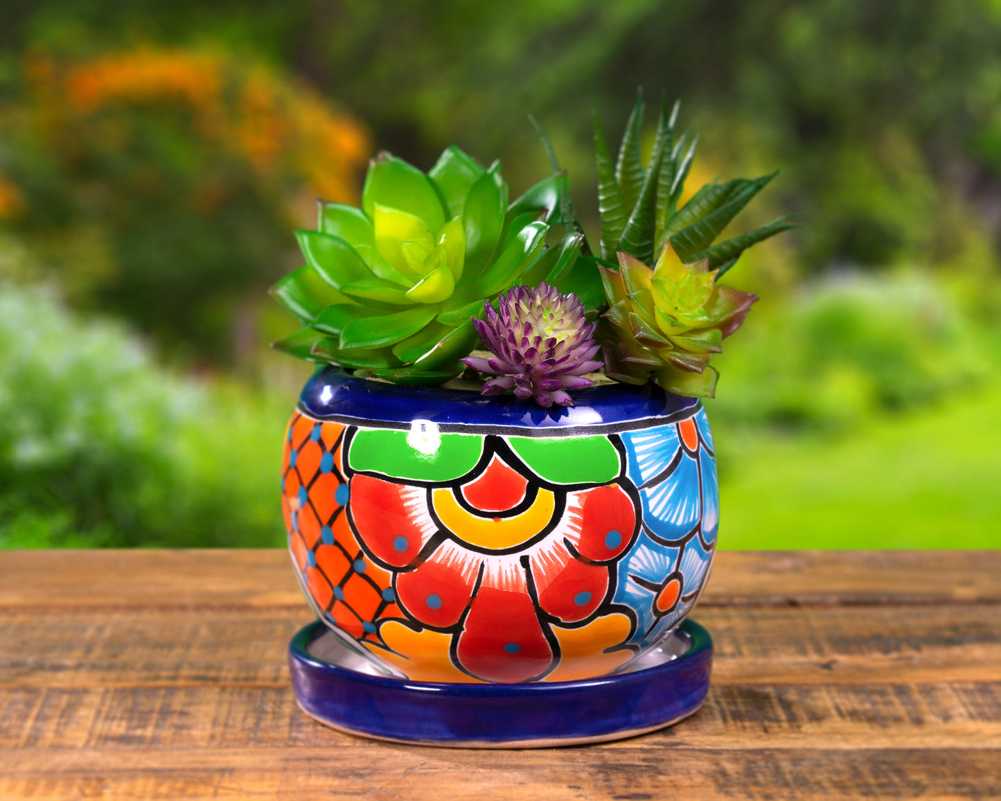 Bowl Planter - Small (2PC) - Cobalt