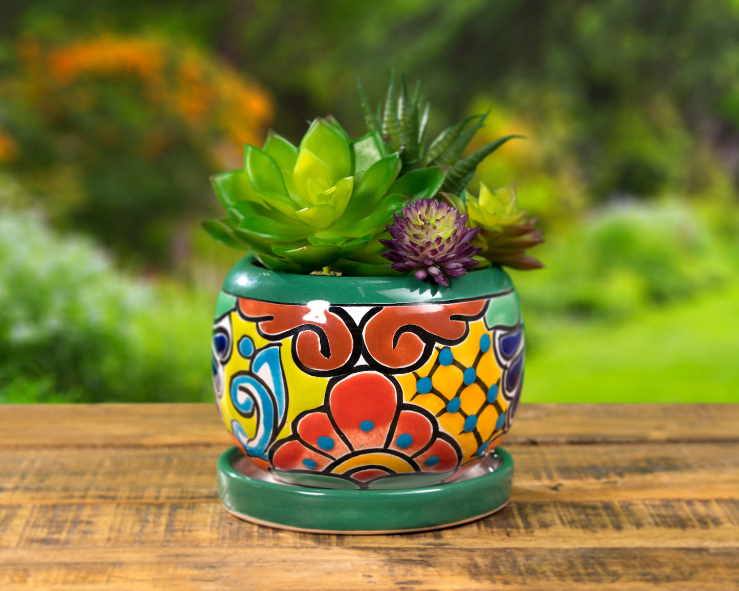 Bowl Planter - Small (2PC) - Deep Green