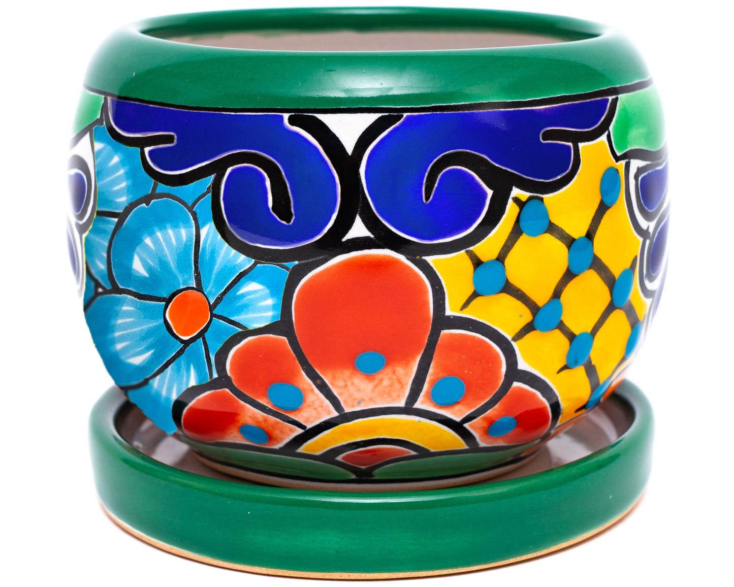 Bowl Planter - Small (2PC) - Deep Green
