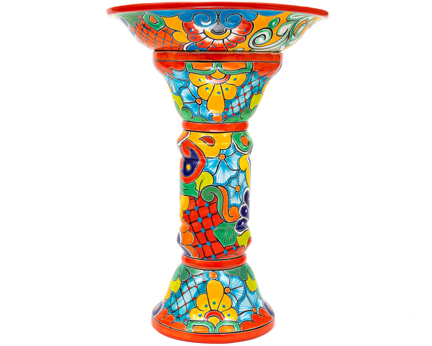 Large Bird Bath - Red