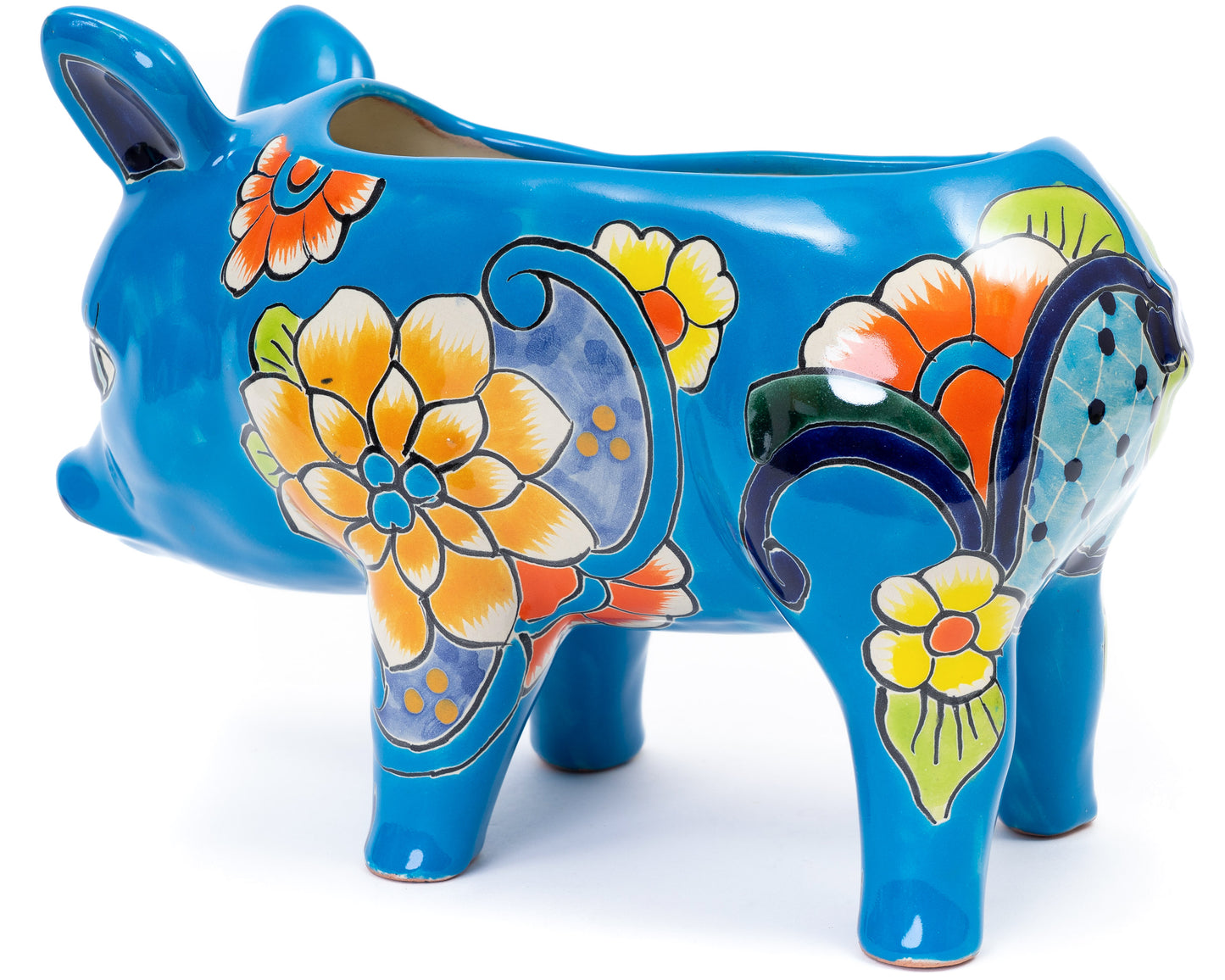 Pig Planter - Large - Turquoise