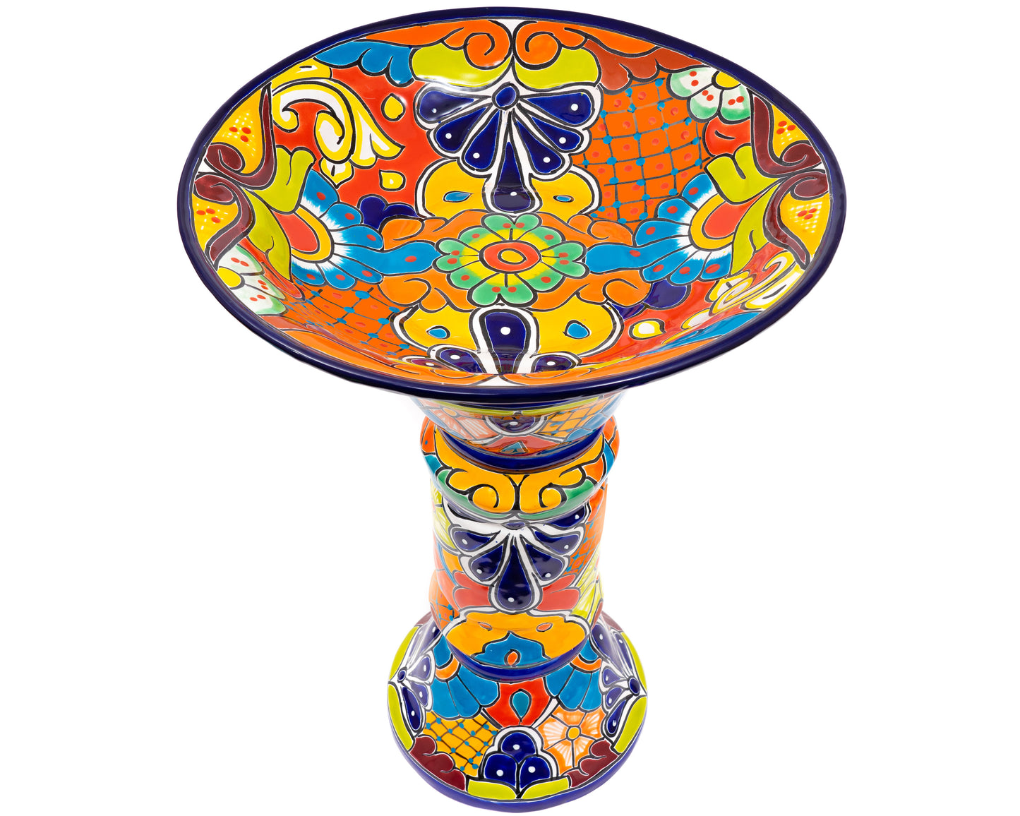 Large Bird Bath - Cobalt