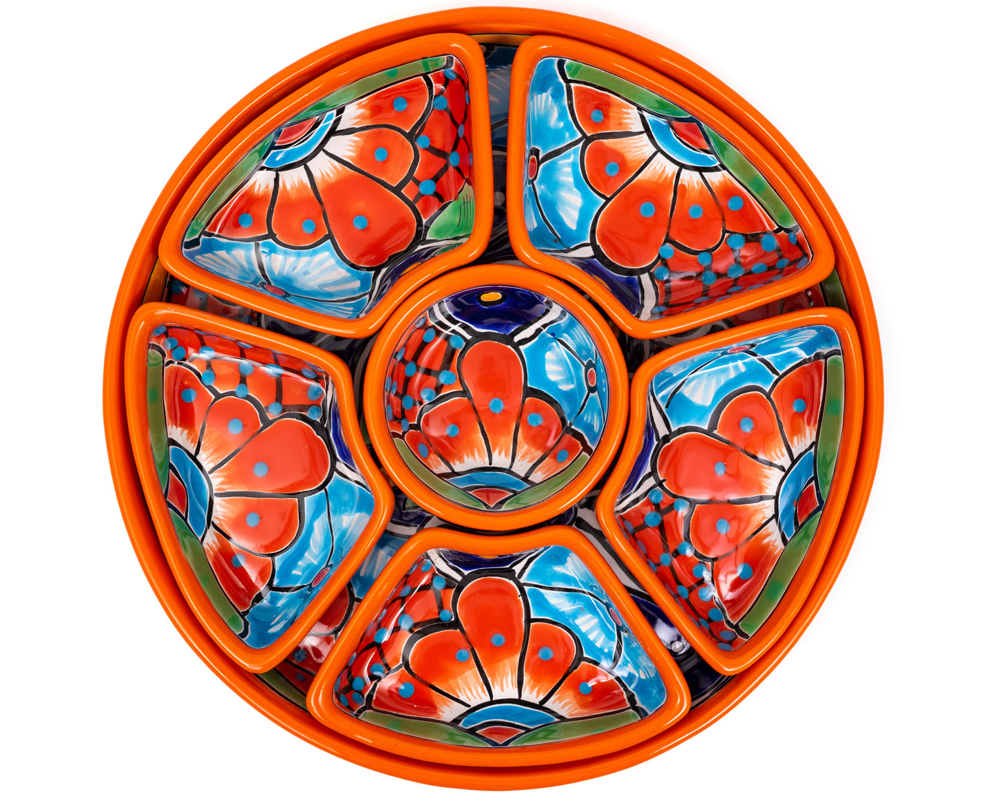Circular Serving Set (7PC) - Orange