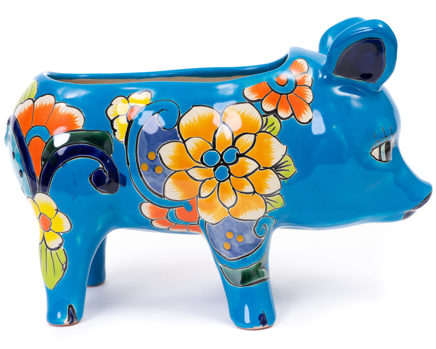 Pig Planter - Large - Turquoise