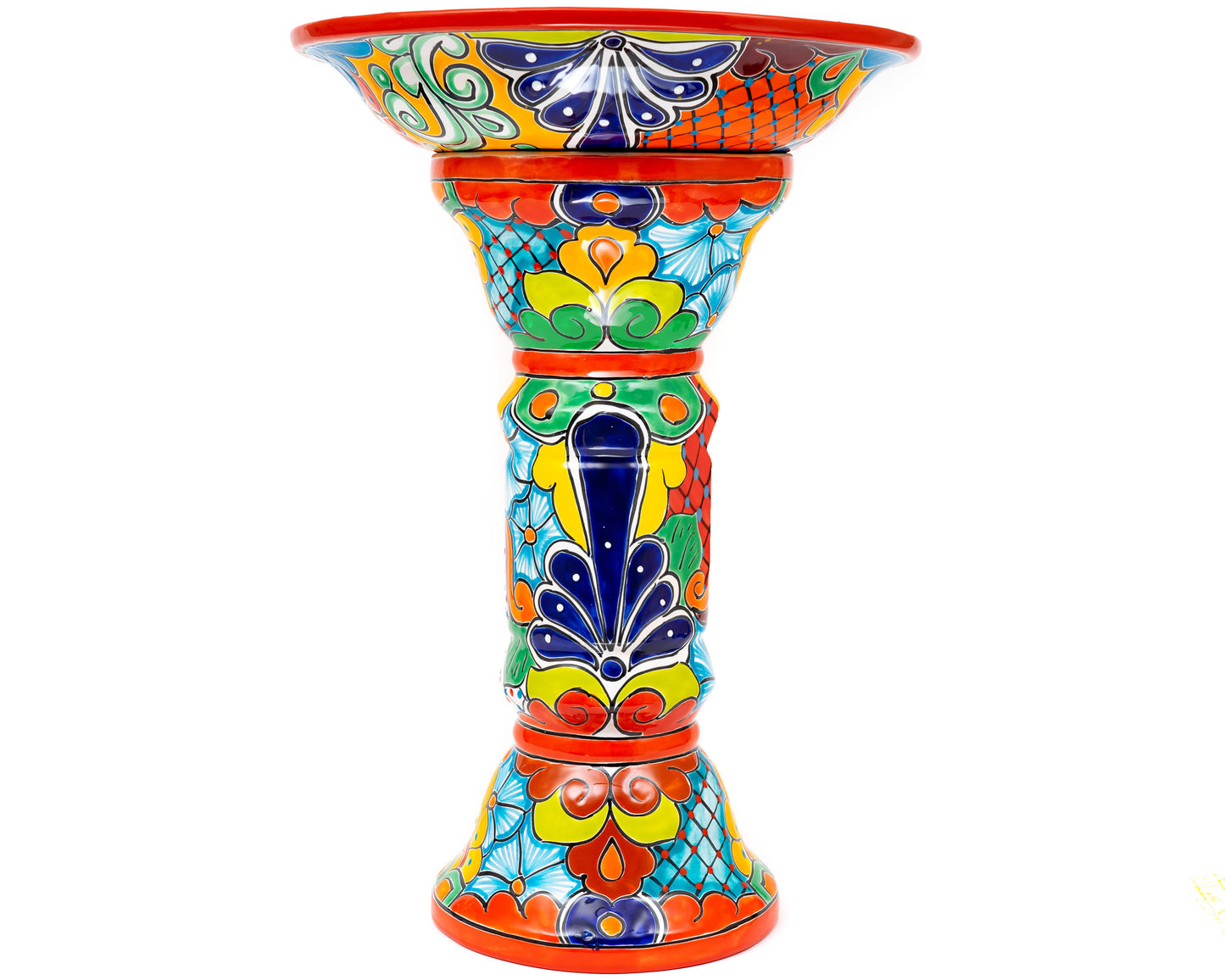 Large Bird Bath - Red