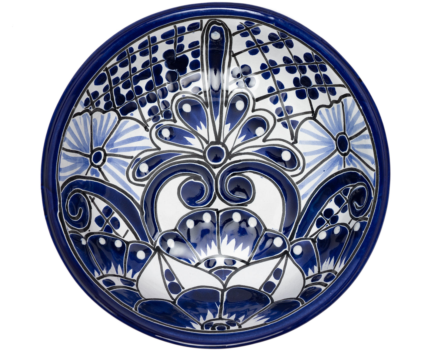 Salad Bowl (4PC) - Cobalt White