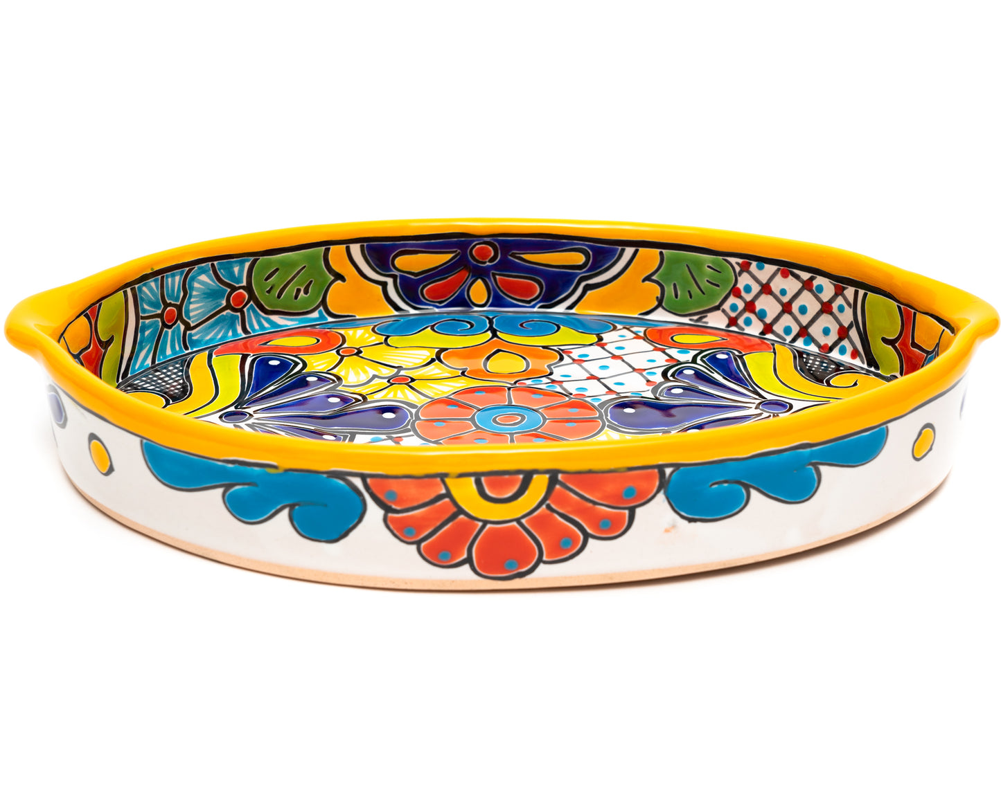 Oval Tray With Handles - Large - Marigold